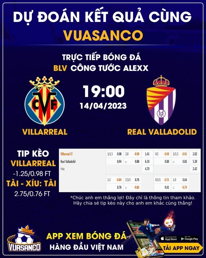 Soi kèo La Liga: Villarreal vs Real Valladolid 19h00 - 15/04